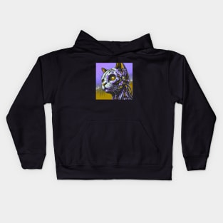 Cyborg Cat Kids Hoodie